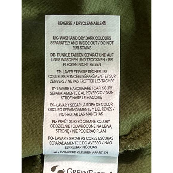 Boden Olive Green Corduroy Button Down Shirt Size Womens 8 100% Cotton Soft Fall - Picture 8 of 9